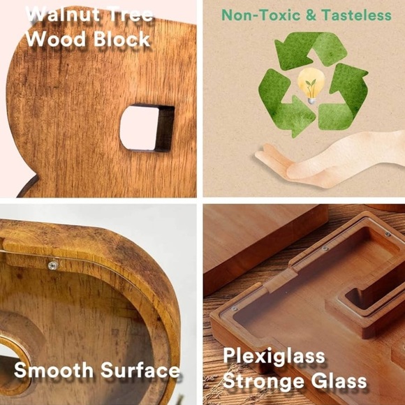 ✨BNWT - Wood Letter Piggy-Bank for Kids - Letter B✨ - Picture 3 of 5